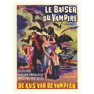  Kiss of the Vampire Movie Poster, 11.5 x 15.5 (1963 