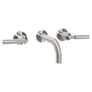  Classic Dual Handle Wall Mount Faucet   Brushed Nickel 