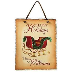  Holiday Slate Plaque