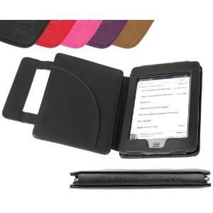 DURAGADGET Black Genuine Leather Book Style Case/Cover With Magnetic 