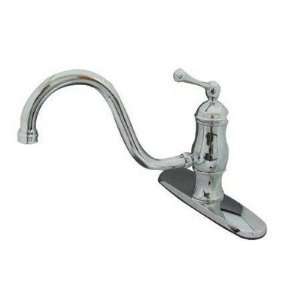 Heritage Kitchen Faucet with Buckingham Lever Handle Finish Polished 