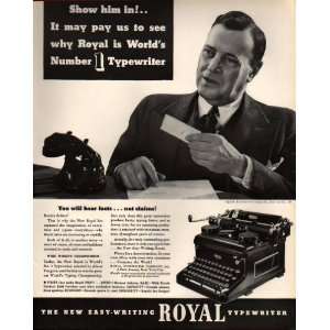  Royal Typewriter Vintage Ad from May 1936 Kitchen 