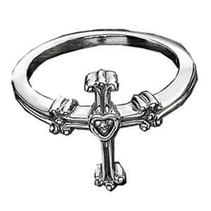   14Kt White Gold Diamond Solitaire Chastity Ring Jewelry Days Jewelry