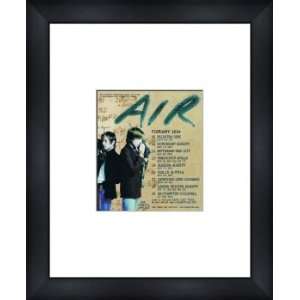  AIR UK Tour 2004   Custom Framed Original Ad   Framed 