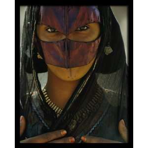  National Geographic, Masked Bedouin Girl, 8 x 10 Poster 