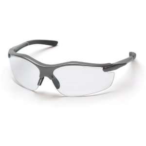  Pyramex Fortress Safety Glasses   Clear Lens, Gray Frame 