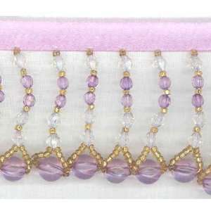  Acrylic Beaded Trim Boule Pale Lilac By The Yard Arts 