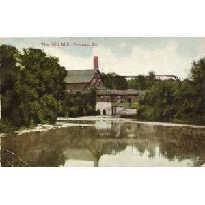   Vintage Postcard   The Old Mill   Pontiac Illinois 