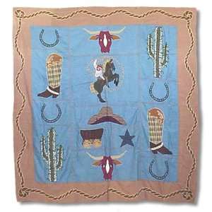   Patch Magic 72 Inch by 72 Inch Cowboy Shower Curtain