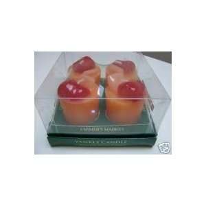  Yankee Candle Peach & Sweet Berries 4 Sampler Votive Candles 