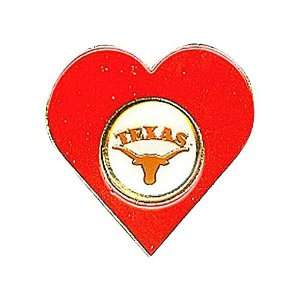 Texas Longhorns Heart Pin 