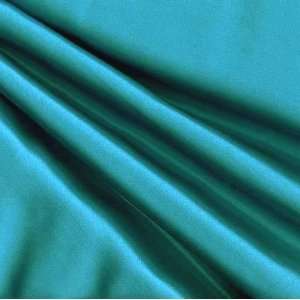  60 Wide Satin Back Shantung Turquoise Blue Fabric By The 