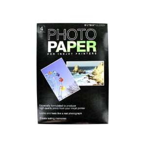  Photo paper for inkjet printers, 4 pack   Pack of 72 