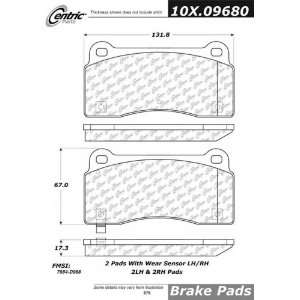 Centric Parts 106.09680 106 Series Posi Quiet Semi Metallic Brake Pad