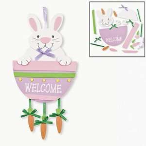  Bunny And Carrot Door Hanger Craft Kit   Craft Kits 