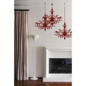  Chandelier Red Wall Graphics by Blik   MOTIF Modern Living 