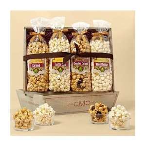 Gourmet Popcorn Crate   4 Flavor Mix  Grocery & Gourmet 
