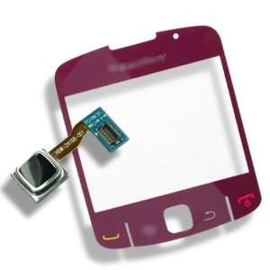  BlackBerry Curve 8520 Maroon Lens LCD Screen Cover+Track Pad Trackpad