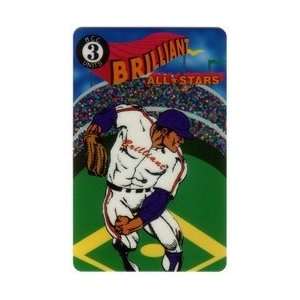   Phone Card 3u Brilliant All Stars Baseball (Anaheim Expo 7/94) Sprint