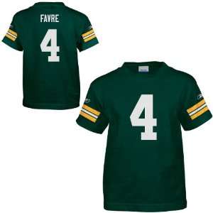 Reebok Green Bay Packers Brett Favre Youth Player Short Sleeve T Shirt 