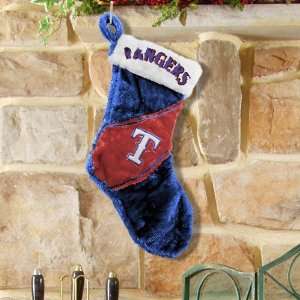  Texas Rangers Colorblock Plush Stocking