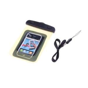 BestDealUSA Yellow Transparent Waterproof Case Bag Armband for iPod 