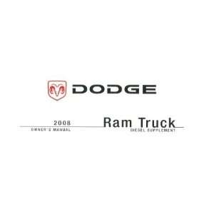  2008 DODGE RAM 24 VALVE DIESEL TRUCK SUPP Owners Manual 