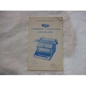   The Royal Standard Typewriter Models KMM and KMG Gus H. Parks Books