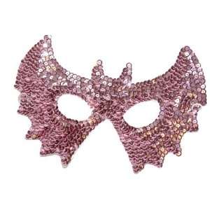 Halloween Mask Sequin Pink Masquerade Ball Bat Mask by H M 