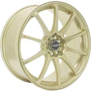 Kyowa 626 17x7 Gold Wheel / Rim 4x100 & 4x4.5 with a 42mm Offset and a 