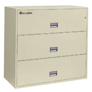 Sentry Safe 3L4310PY 3 Drawer Lateral File, 43 Wide, Fire & Impact 