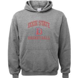 Dixie State Red Storm Sport Grey Youth Varsity Washed Basketball Arch 