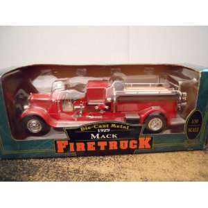  Die Cast Metal 1929 Mack Firetruck Toys & Games