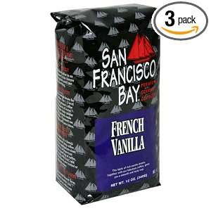 San Francisco Bay Premium Gourmet Coffee, French Vanilla, 12 Ounce 