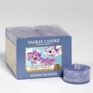  Sweet Violet   Yankee Candle Box of 12 Tea Lights
