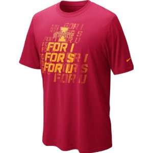  Iowa State Cyclones Crimson Nike Dri FIT 2012 Official 