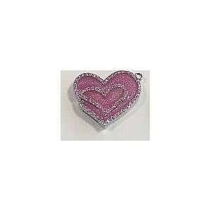  Bling Bling Purple Crystal Heart Shape 8G Necklace Style 