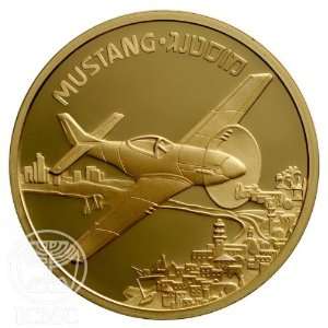  State of Israel Coins Airplanes Mustang   Bronze Proof 