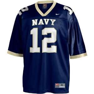 Nike Navy Midshipmen #12 Navy Blue Youth Replica Football Jersey 