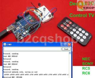 nec sony rc5 rc6 or you can control your tv or other ir receiver with 