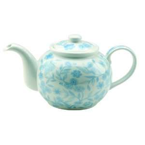  Typhoon Blue Floral Teapot 6 Cup Teapot