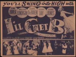 1950 ILL GET BY ALL STAR MUSICAL MOVIE HERALD  