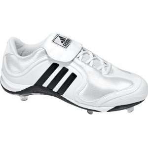  Adidas Mens Excelsior Wht/Blk Low Metal Baseball Cleats 