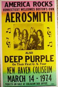Aerosmith and Deep Purple in New Haven, CT Poster  