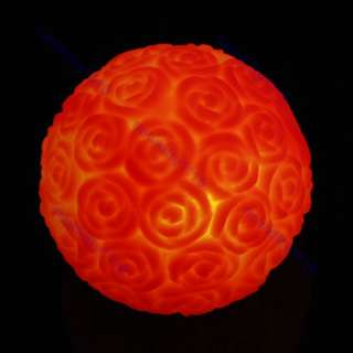 Changing 7 Color LED Rose Flower Ball Party Light Lamp  