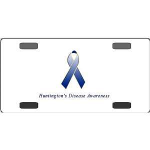  Huntingtons Disease Awareness Ribbon Vanity License Plate 