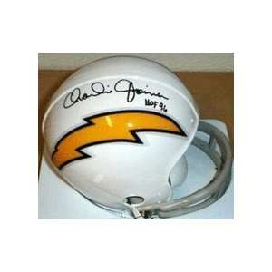 Charlie Joiner Autographed San Diego Chargers White Mini Football 