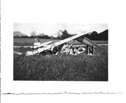   RP  Uniformed Youth  Airplane  Glider Plane  Crash  1930s 40s  