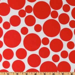  44 Wide Pocket Full Of Posies Bubbles Red Fabric By The 