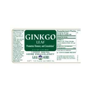  Gaia Herbs   Ginkgo Leaf 16 fl oz